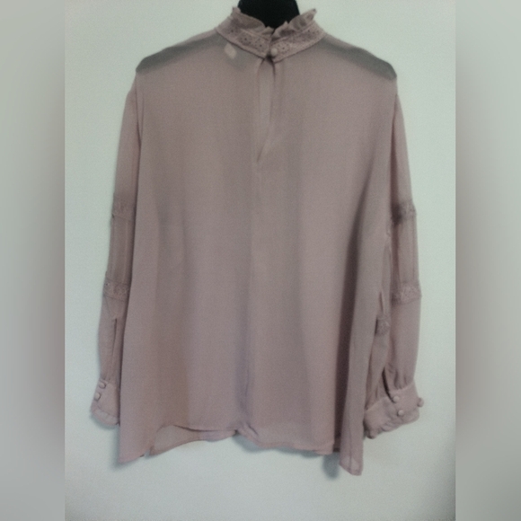 [5x$20] Soho NY Jeans / Mauve Sheer Blouse / Size XL - Picture 2 of 7